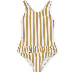 Maillot de bain Amara rayé Yellow mellow White (18-24 mois) - Liewood