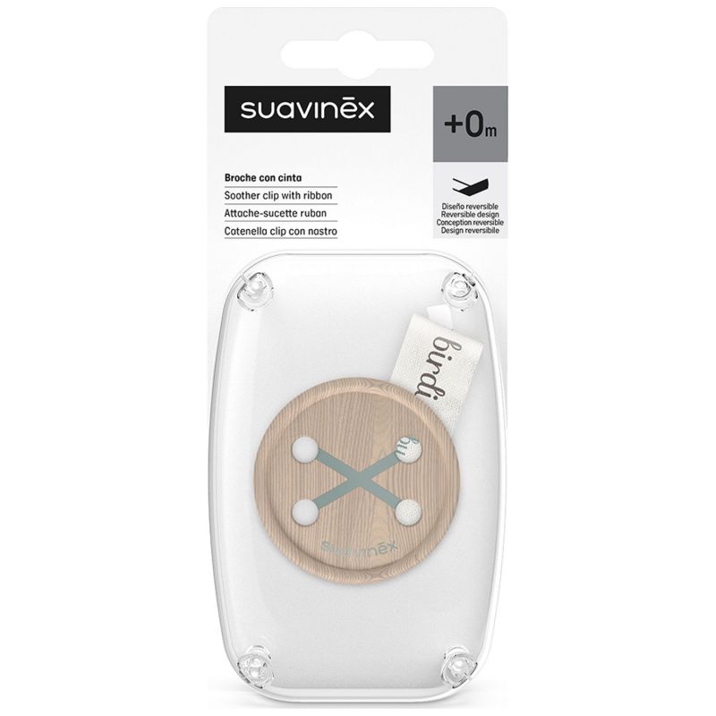Attache sucette ruban Birdies Vert Suavinex Packaging 2