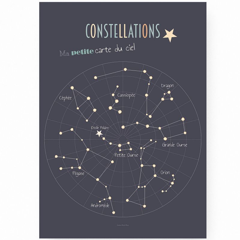 Affiche A2 Constellations Lutin Petit Pois