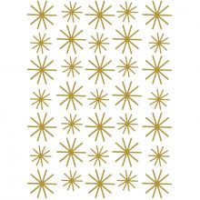 Stickers muraux Nordic flocons dorés  par Lilipinso