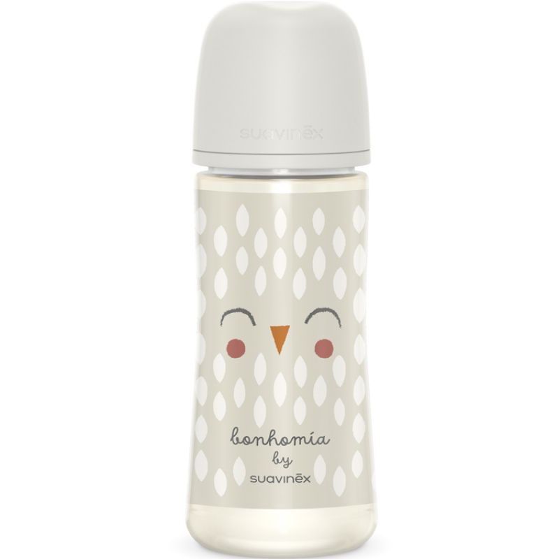 Biberon tétine SXPro L Bonhomia beige (360 ml) Suavinex