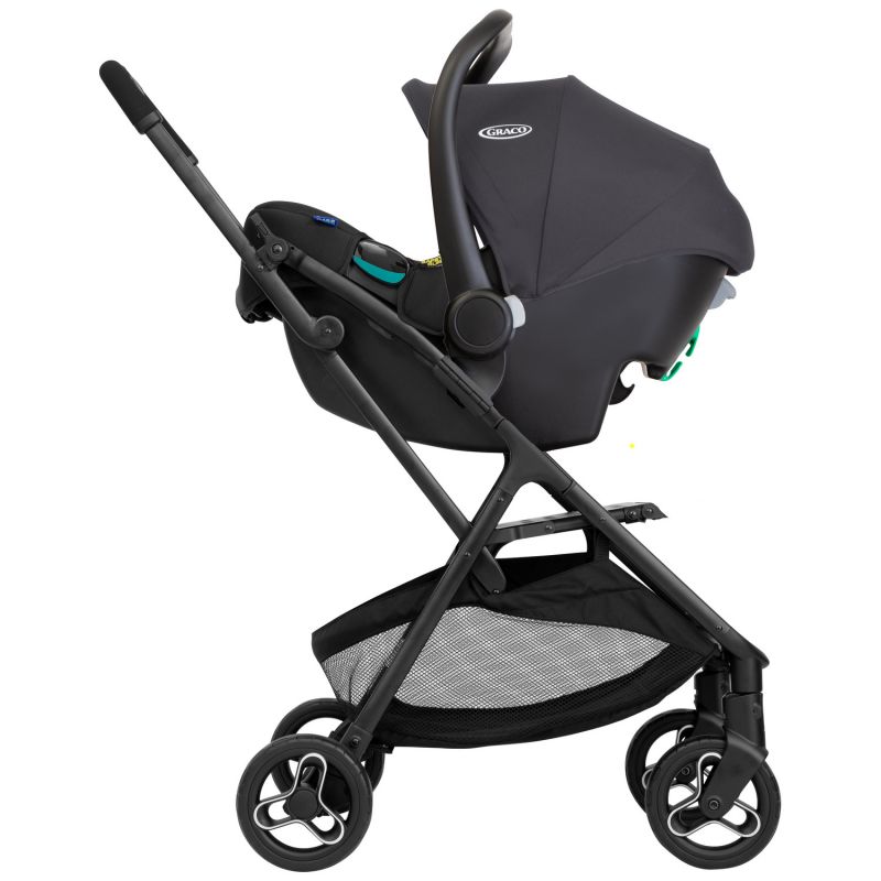 Poussette MYAVO Charcoal TRIO avec siège-auto SnugLite + Nacelle + Habillage pluie Graco Produit 3
