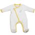 Pyjama chaud Babyfan blanc et jaune (1 mois) - Sauthon