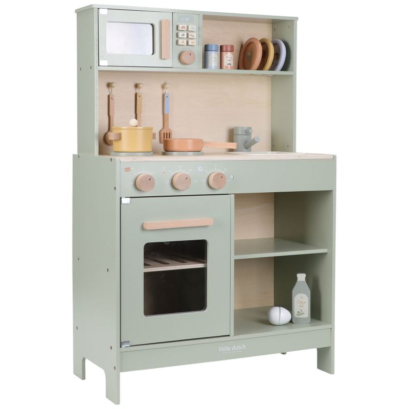 Cuisine en bois Vert - Reconditionné Little Dutch Produit 1