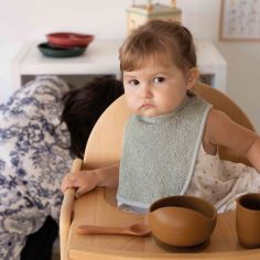 Bavoir à lacets en éponge Vert