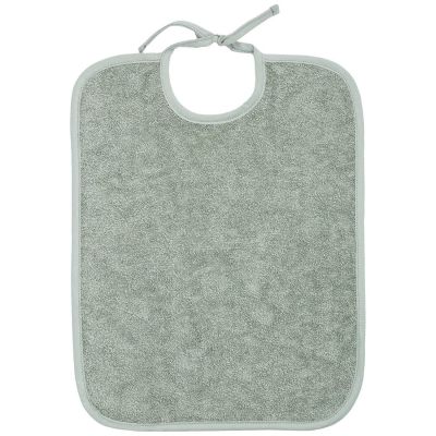 Bavoir à lacets en éponge Vert Trois Kilos Sept