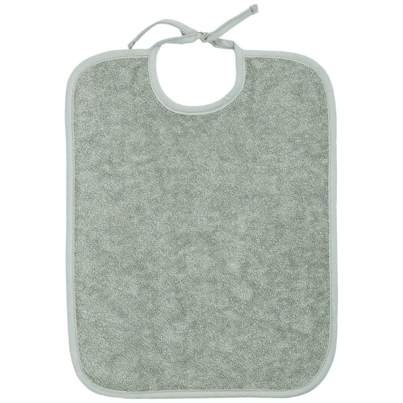 Bavoir à lacets en éponge Vert Trois Kilos Sept Produit 1