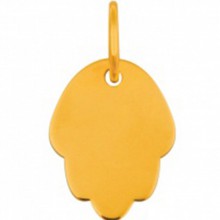 Mini pendentif Ligne Classique main de Fatma 10 mm (or jaune 750°)  par Yade