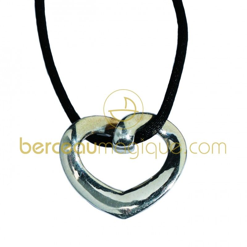 Pendentif Coeur (Petit modèle) (Argent massif) Ercuis
