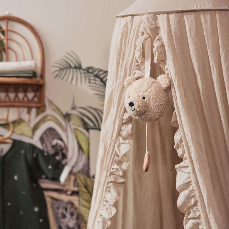 Ciel de lit vintage ruffle Nougat (245 cm) Jollein Ambiance 6