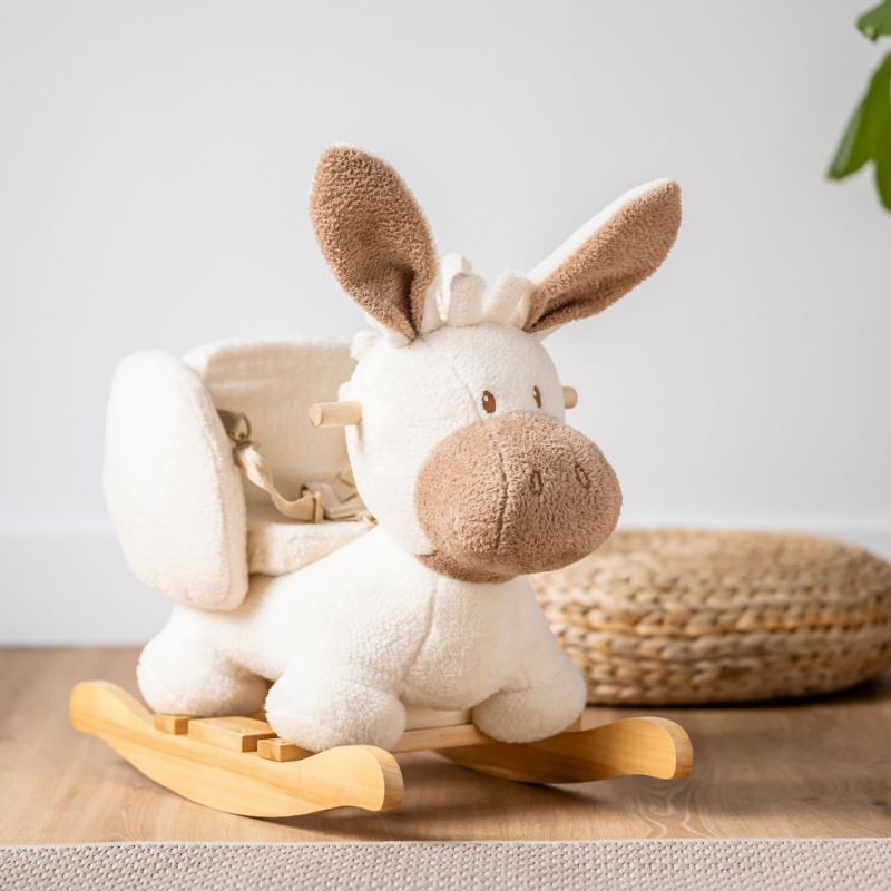 Bascule Âne Teddy Ecru Nattou Ambiance 3