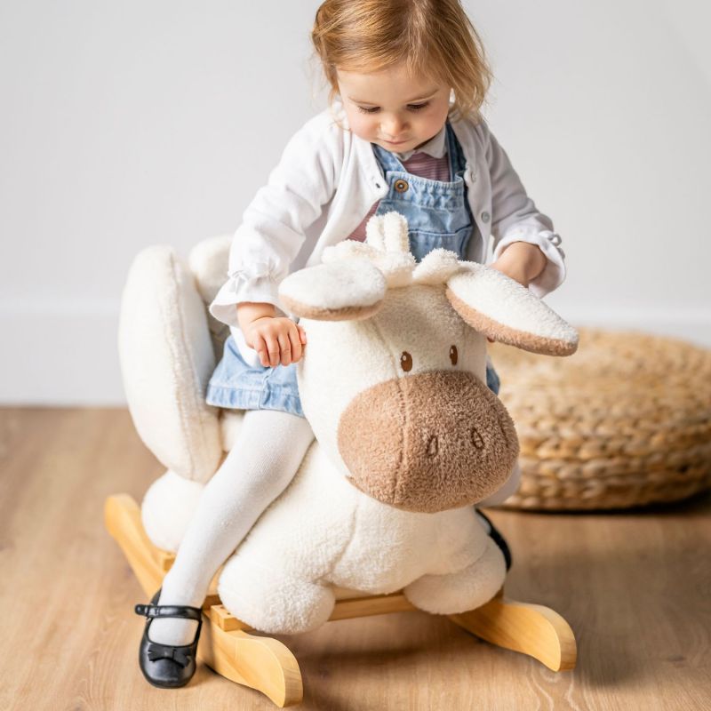 Bascule Âne Teddy Ecru Nattou Ambiance 4