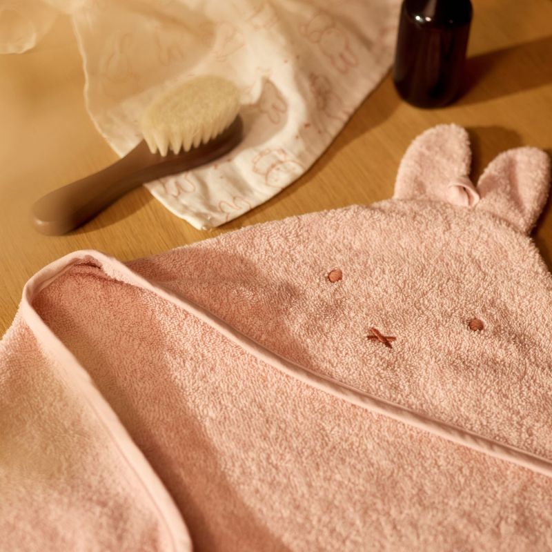Cape de bain en éponge Miffy Silk Rose (75 x 75 cm) Jollein Ambiance 2