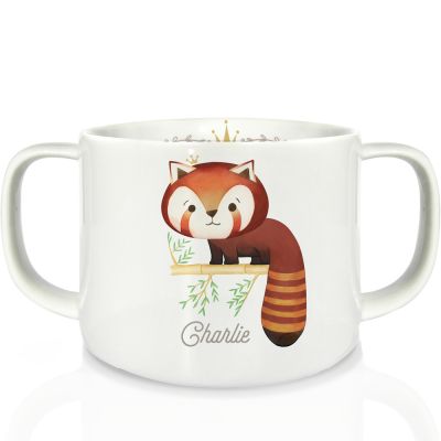 Tasse en porcelaine Panda roux (personnalisable)