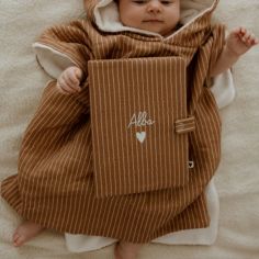 Protège carnet de santé Rayures Fines (personnalisable)