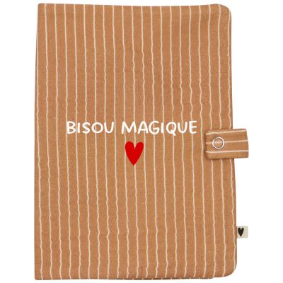 Protège carnet de santé Rayures Fines (personnalisable) Atelier Wagram