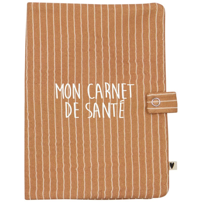 Protège carnet de santé Rayures Fines (personnalisable) Atelier Wagram Produit 3