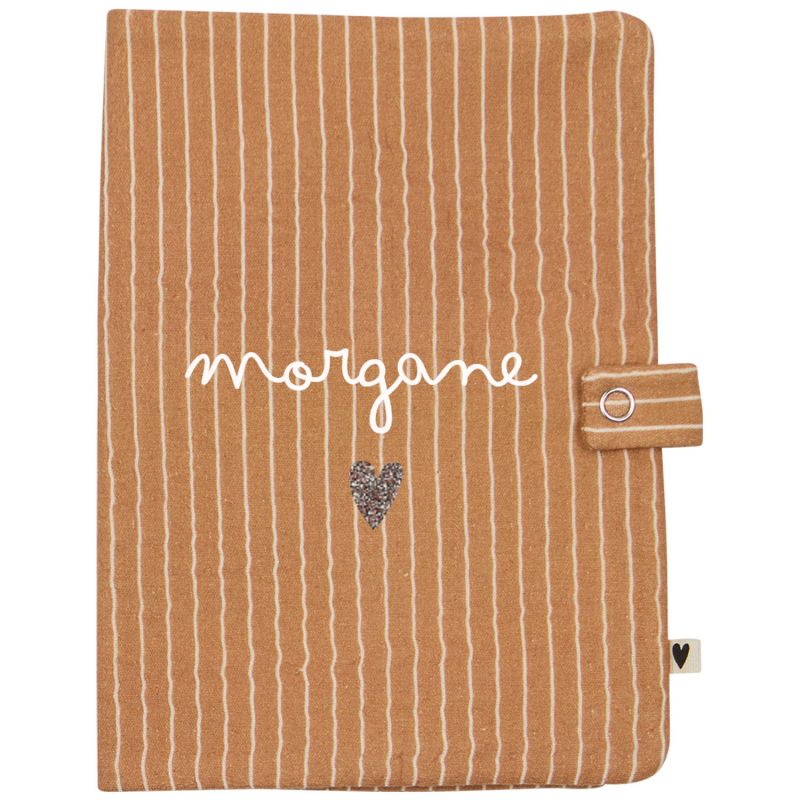 Protège carnet de santé Rayures Fines (personnalisable) Atelier Wagram Produit 4