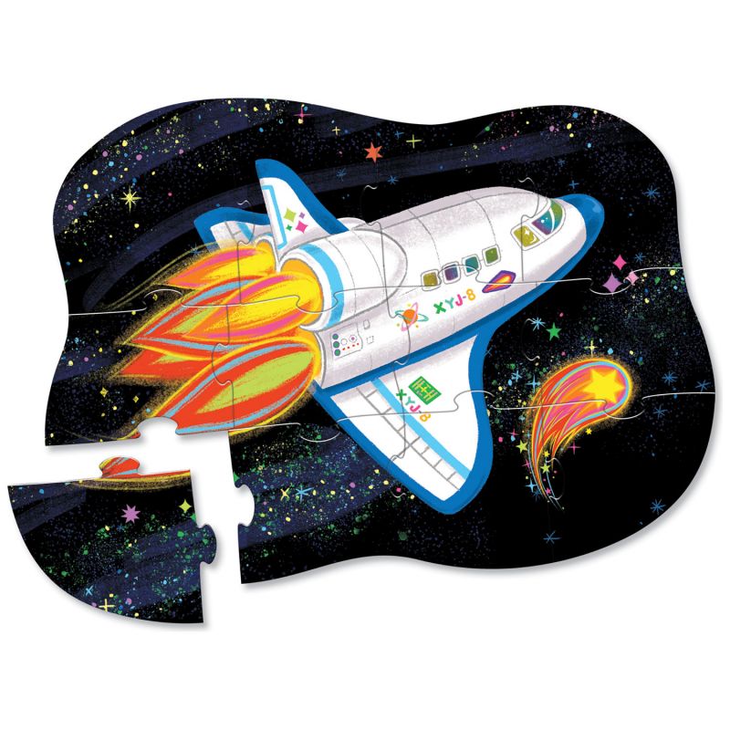 Mini Puzzle Fusée spatiale (12 pièces) Crocodile Creek Produit 3