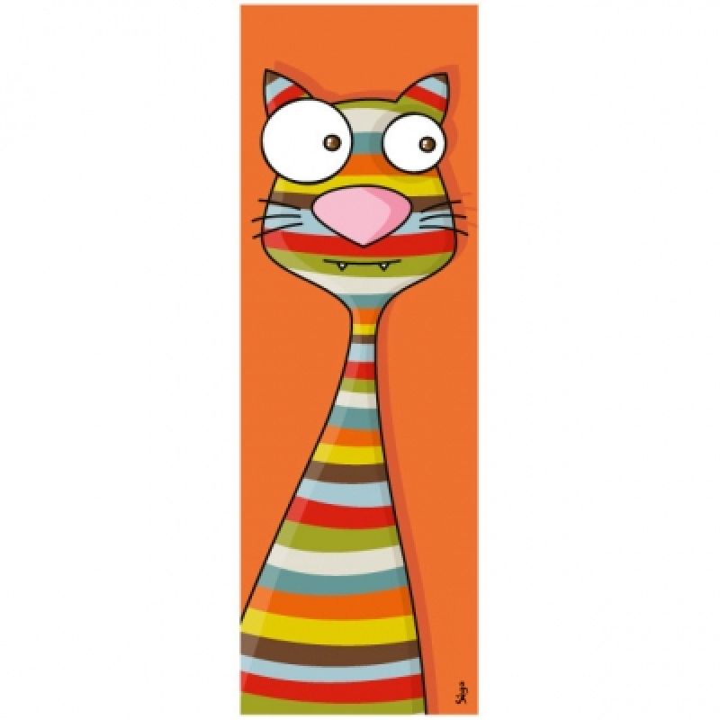 Tableau tête de minou (20 x 60 cm) Série-Golo