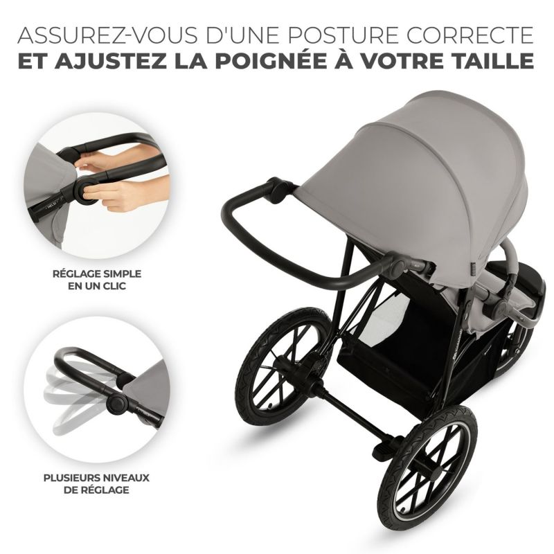 Poussette tout-terrain Helsi 2 Grey Kinderkraft Produit 6