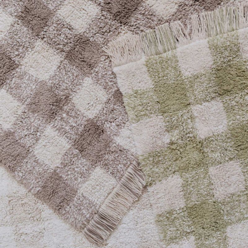 Tapis lavable Vichy Marron (90 x 120 cm) Lorena Canals Ambiance 5