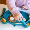 Set repas en silicone Ourson Bleu (4 pièces) TUM TUM Ambiance 7