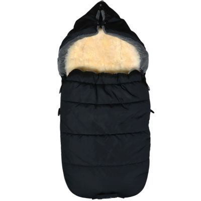 Chancelière thermique pour poussette SHEEP noir et gris