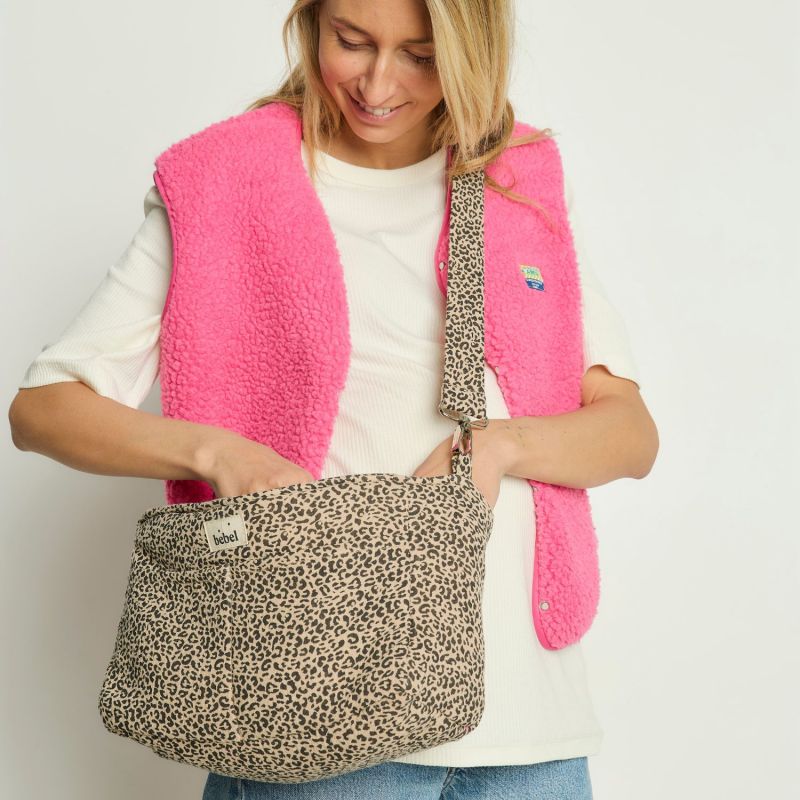 Sac à langer Mini Léopard beige BEBEL Ambiance 2