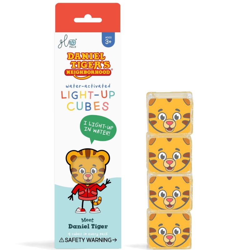 4 cubes lumineux Daniel Tigre brun Glo Pals Produit 2