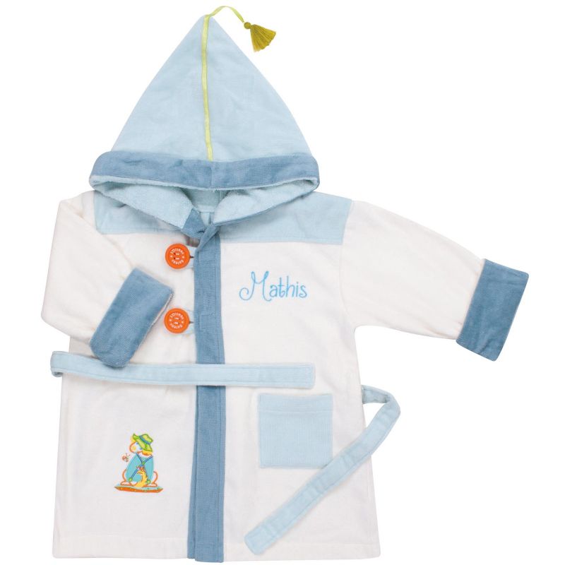 Peignoir de bain Chien personnalisable (2-4 ans) L'oiseau bateau