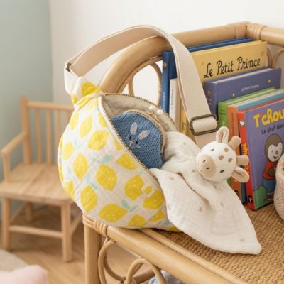 Sac banane enfant en gaze de coton Pop Citron