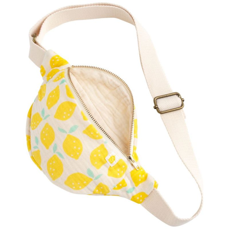 Sac banane enfant en gaze de coton Pop Citron Sauthon Produit ouvert 3