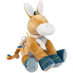 Peluche d'activités Léo l'âne (45 cm) - Nattou