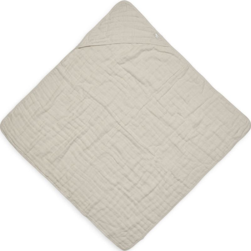 Cape de bain en coton froissé nougat (75 x 75 cm) Jollein