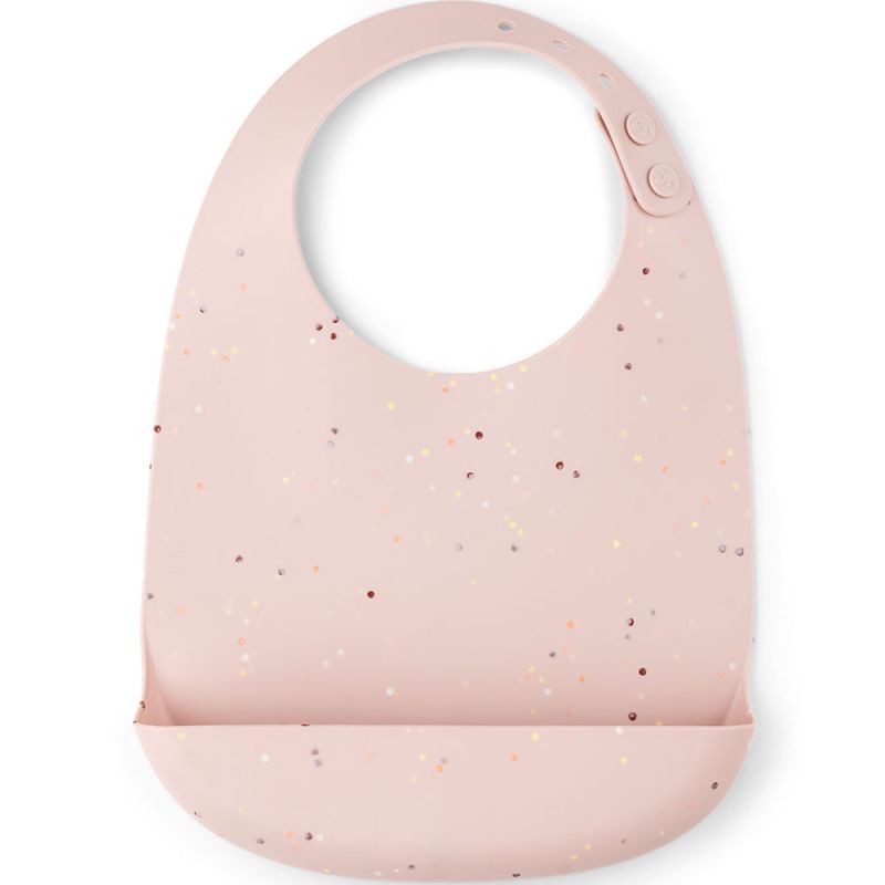 Bavoir silicone Confetti Rose Done by Deer