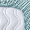 Drap housse percale de coton Vichy Azur (70 x 140 cm) Kadolis Produit 3