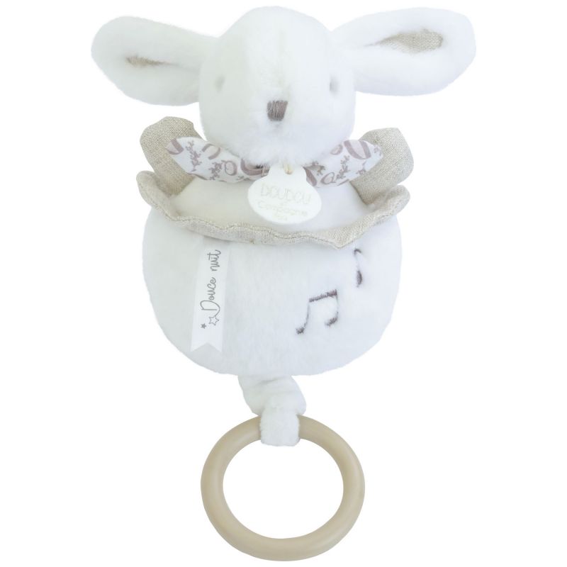 Peluche musicale Lapin Doudou blanc (20 cm) Doudou et Compagnie Produit 1