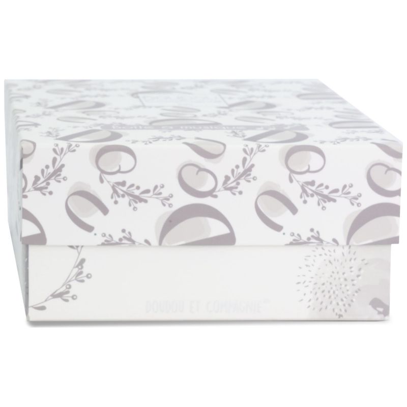 Peluche musicale Lapin Doudou blanc (20 cm) Doudou et Compagnie Packaging 6