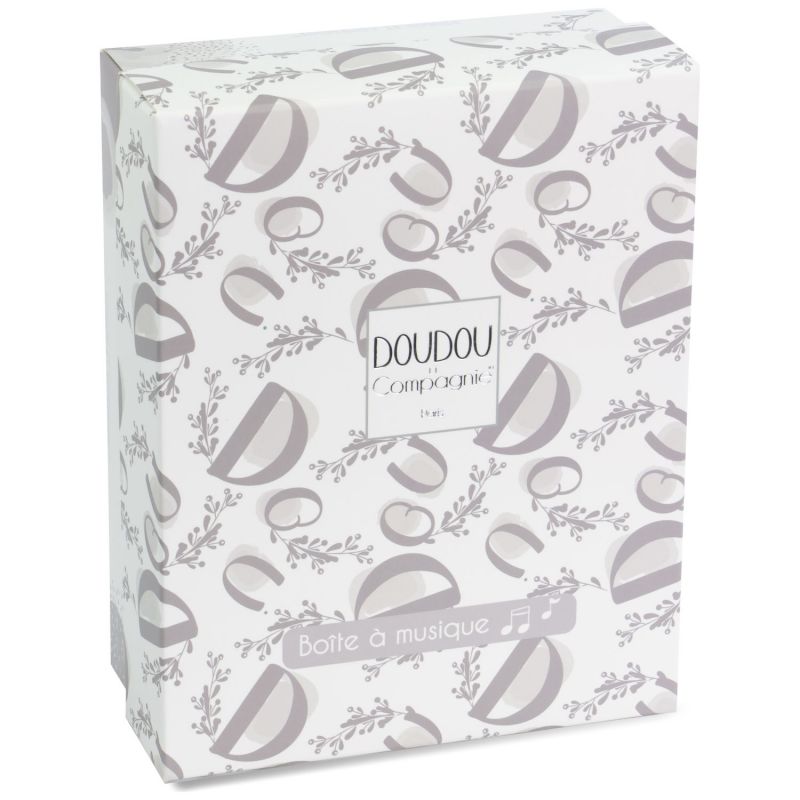 Peluche musicale Lapin Doudou blanc (20 cm) Doudou et Compagnie Packaging 7