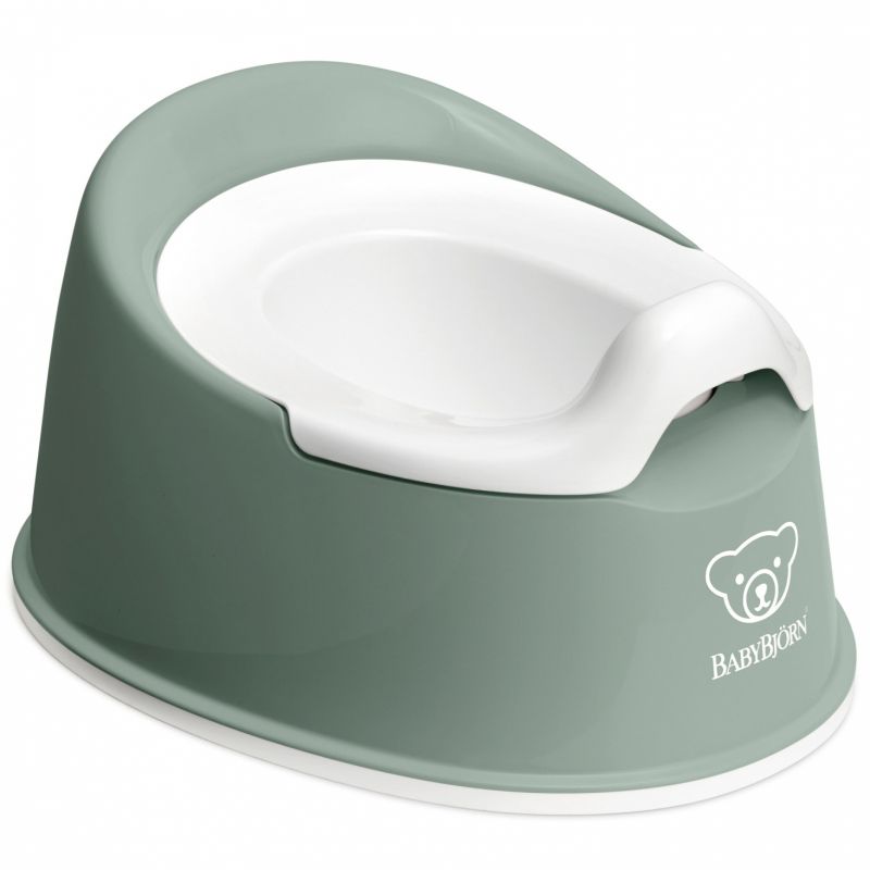 Pot bébé Smart vert profond et blanc BabyBjörn Produit 1 grande taille