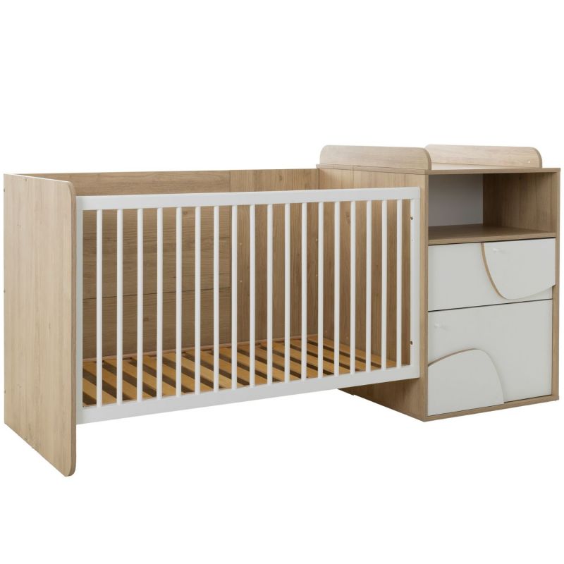 Lit combiné évolutif Châtaignier naturel Basile (70x140 cm) Galipette Produit 1