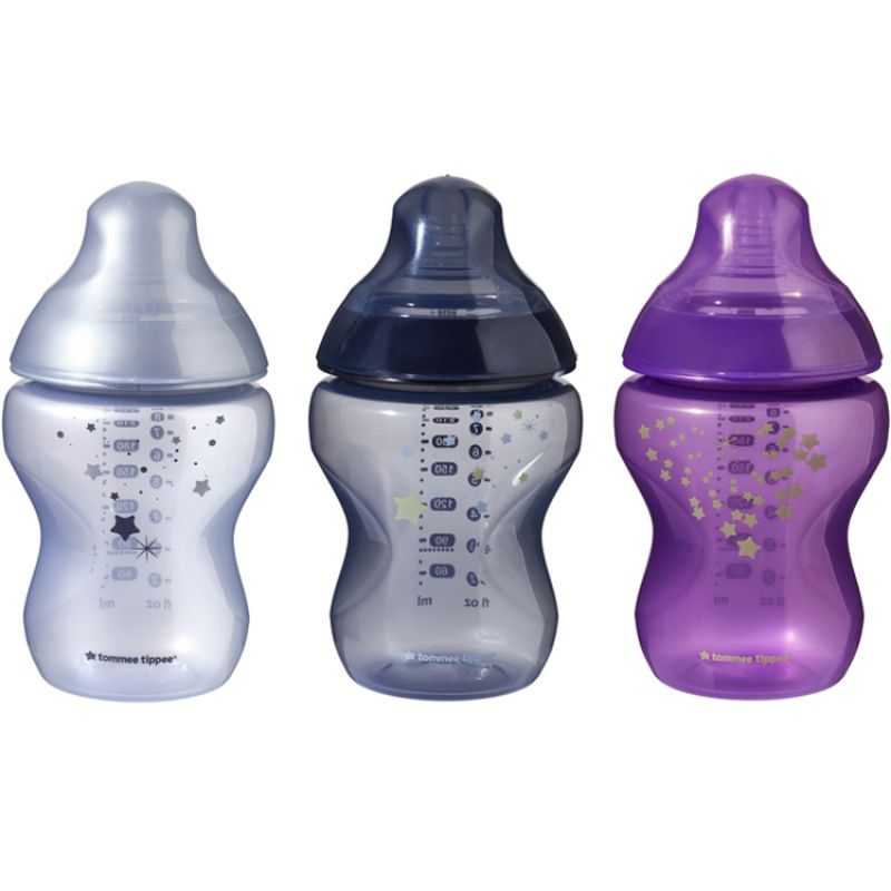 Lot de 3 biberons Closer to nature Effet ciel étoilé (260 ml) Tommee Tippee