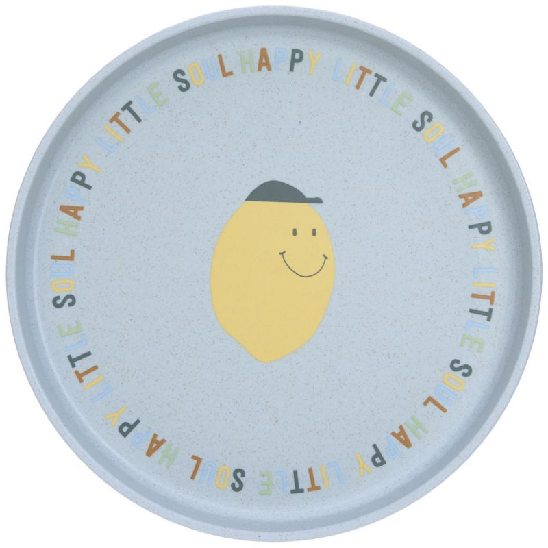 Assiette en polypropylène et cellulose Happy Fruits Citron Lässig Produit 2