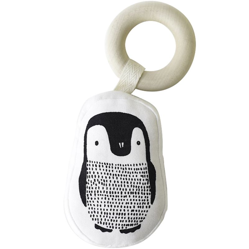 Hochet de dentition en bois Pingouin Wee Gallery