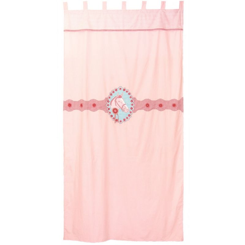 Rideau Cheval rose (145 x 280 cm) Taftan