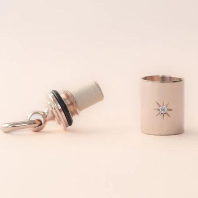 Pendentif Mon Petit Secret étoilé personnalisable (plaqué or rose) Mon Petit Poids