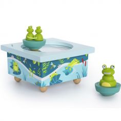 Boîte à musique magnétique famille des grenouilles