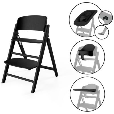 Chaise haute évolutive Click & Fold 4 in 1 Stunning Black