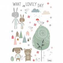 Stickers A3 lovely day by Paper & Cloth (29,7 x 42 cm)  par Lilipinso